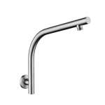 Lucid Brushed Nickel Round Wall Shower Arm